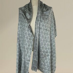 Michael Kors Gray Patterned Scarf